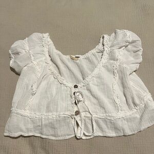 Free People White Blouse